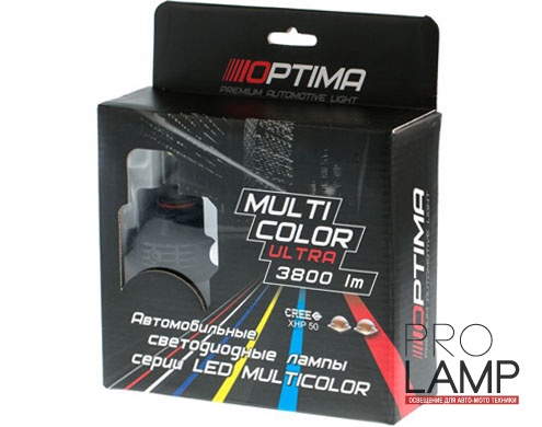 Светодиодные лампы Optima LED MultiColor Ultra H4 3800Lm — mc h4 xhp50 3