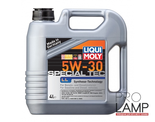 LIQUI MOLY Special Tec LL 5W-30 — НС-синтетическое моторное масло 4 л.