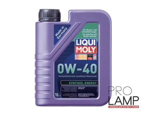 LIQUI MOLY Synthoil Energy 0W-40 — Синтетическое моторное масло 1 л.: 214 500x500