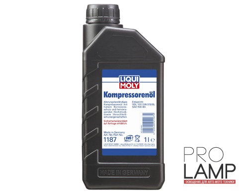 LIQUI MOLY Kompressorenoil - НС-синтетическое компрессорное масло, 1л: 0222 1187 01