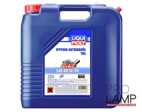 LIQUI MOLY Hypoid-Getriebeoil TDL (GL-4/GL-5) 80W-90 — Минеральное трансмиссионное масло 20 л.: transmissionnoe maslo