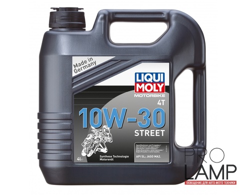 LIQUI MOLY Motorbike 4T 10W-30 Street — НС-синтетическое моторное масло для 4-тактных мотоциклов 4 л.: liqui moly
